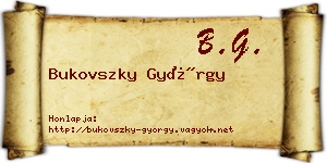 Bukovszky György névjegykártya